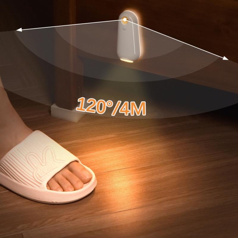 Led Toilet Motion Sensor Light 2In1 Rgb Night Light Rechargeable 8 Light Modes Waterproof Lamp For Toilet Corridor Step Lighting