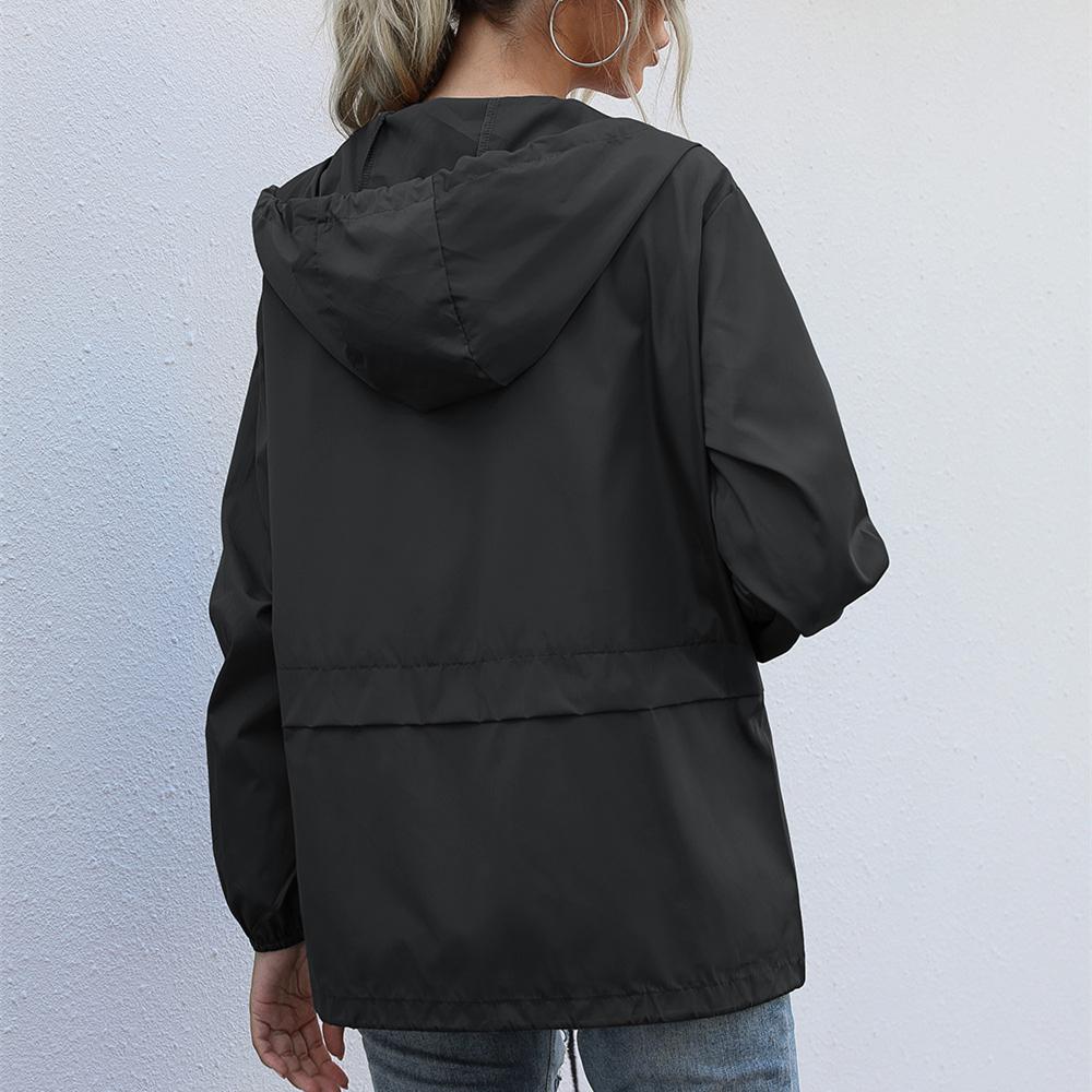 Jaqueta feminina streetwear tática impermeável corta-vento feminina com capuz hip-hop piloto casacos à prova de vento caminhadas ao ar livre capa de chuva