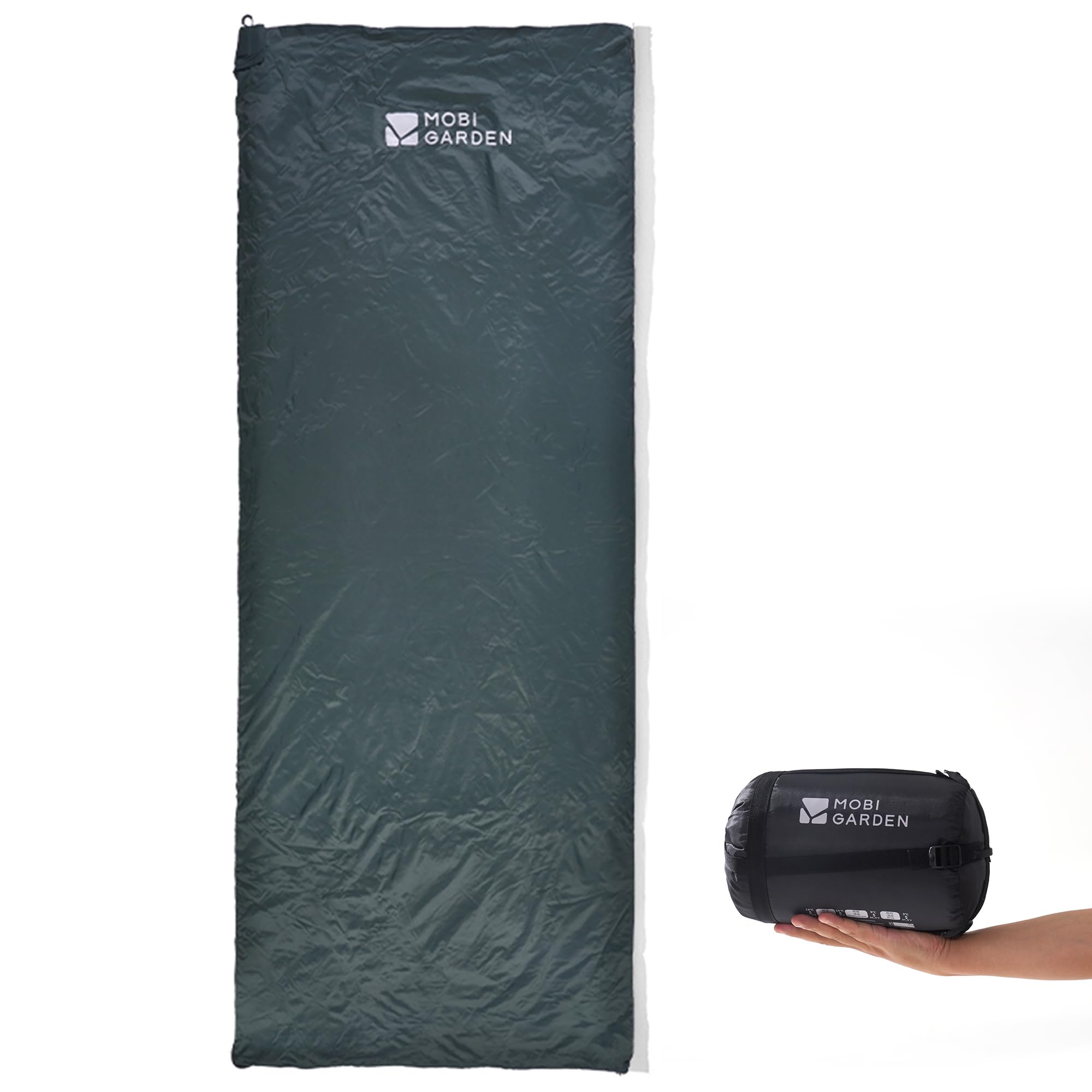

MOBI GARDEN Sleeping Ultra Envelope For 1 Disaster Sleeping in a 3 Comfortable Temperature of For Storage Bag Green Bag, Lightweight, Connectable, зелёный