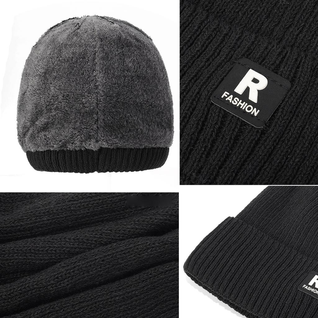 Winterwollmütze Outdoor Kältefest Ohrenschutz Strickmütze Einzelmütze Warme Ohrenschutzkappe