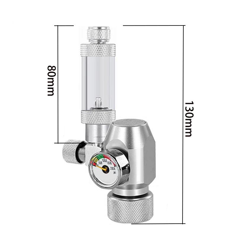 Аквариумный DIY CO2 регулятор W21.8/CGA320/G3-4/G5-8/TR21/3-8unf газовая баллонная гайка стыковочного типа клапан понижения давления CO2 для аквариума G5-8