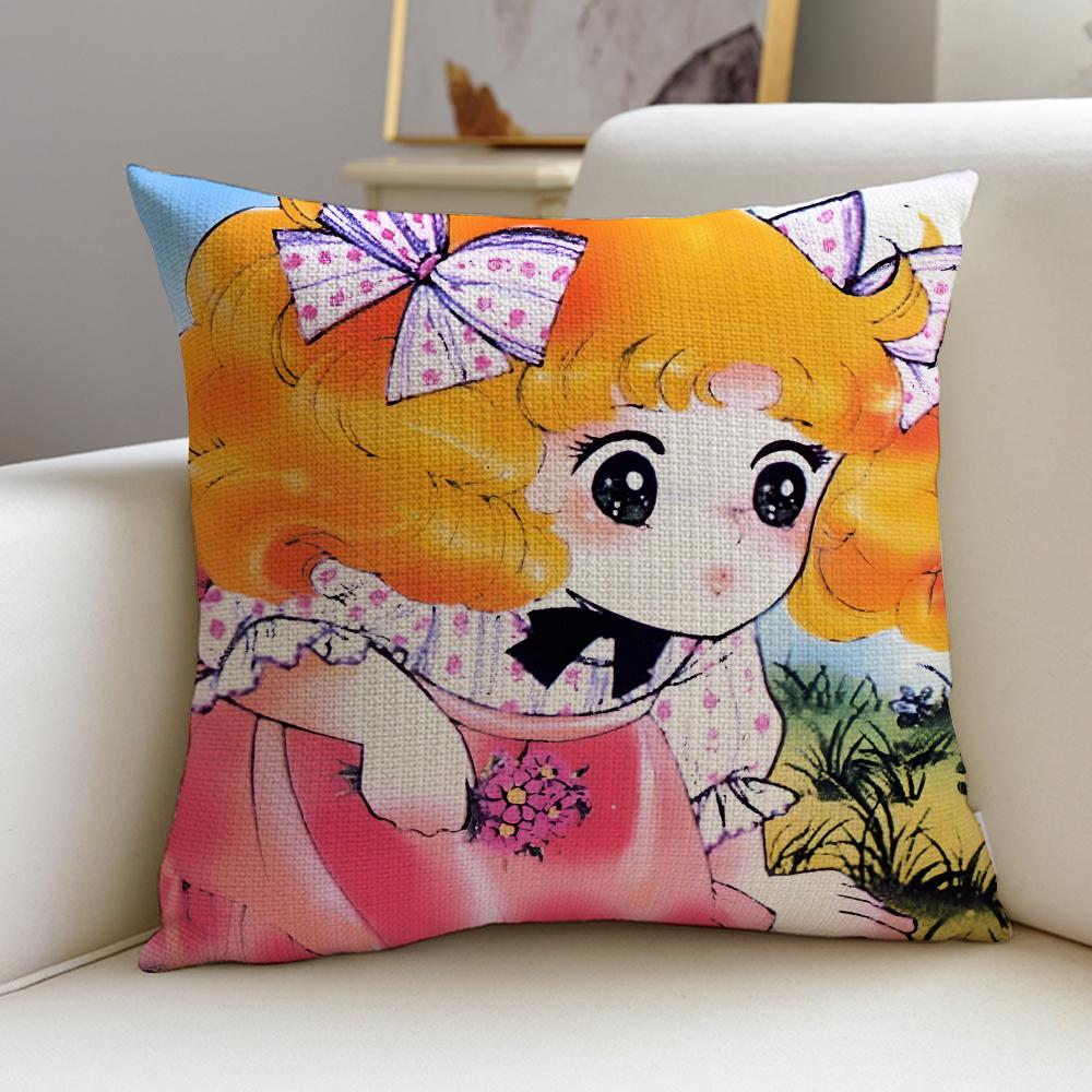 Classic CCandy CandyS Cushion Cover Breathable and skinfriendly linen pillowcase square removable and washable cushion