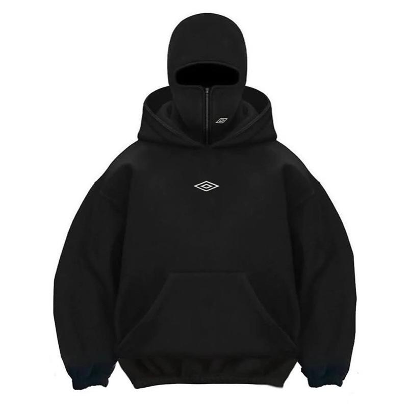 Trendy Y2K Unisex Plush Double Hood Sweatshirt – Unique Autumn/Winter Design