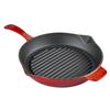 Lava Cast Iron Round Grill Pan. Long-Stem, Dia. Ø 28cm.