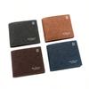 Personalized Men's Short Wallet Fashion Men's Change Bag Silk Screen Printing Wallet Men's Frosted Clutch Bag Wallet