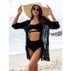 Damen Plus Size Neuer Bikini Clear Beach Sonnenschutz Shirt Kleid Kittel