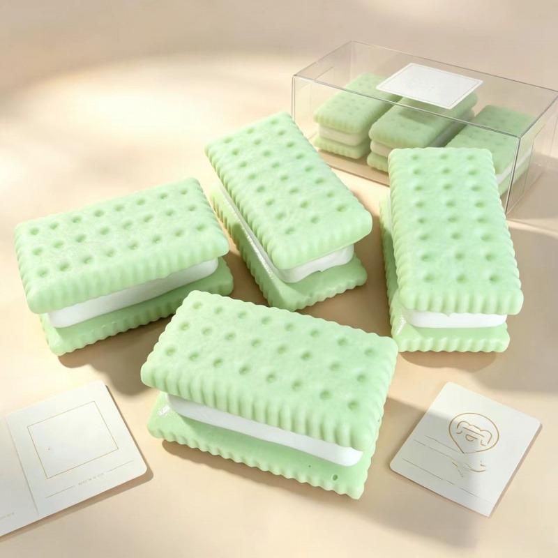 Sandwich Biscuit Squishies, Soft Slow Rebound Fidget Squeeze Toy for Students  Office Workers