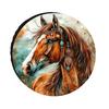 Boho Horse Spare Tire Cover Durable Polyester Rainproof for Campers Trailers RVs Customizable Cover