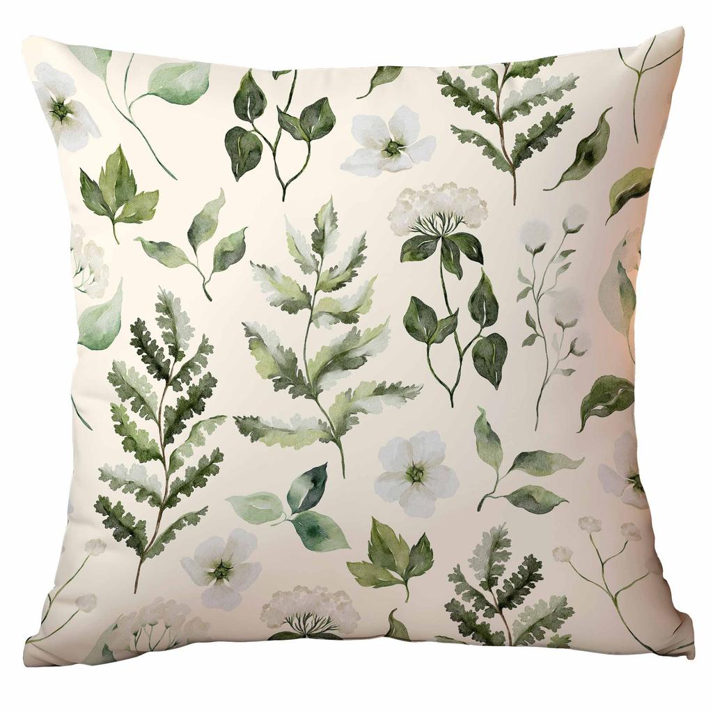 Frühlingsgrün Pflanze Blume Kissenbezug Kissenhülle Wohnzimmer Sofa Kissenhülle