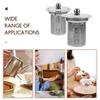 2Pcs Metal Tea Infuser Fine Mesh Strainer Stainless Steel Wide Application Brew Tea Filter Strainer for Teapot