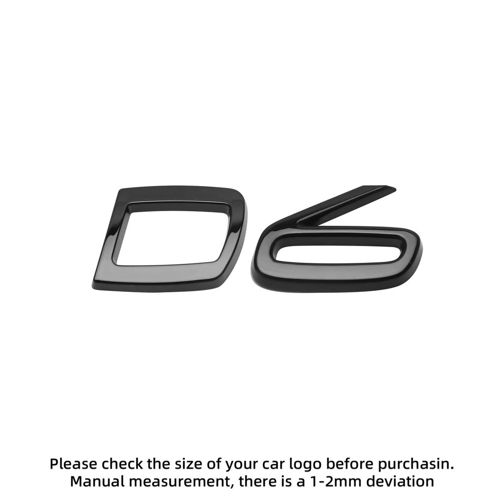 3D ABS Buchstaben Aufkleber für Für Volvo D2 D3 D4 D5 D6 D7 D8 Auto Heckklappe Heckklappe Seitenkotflügel Abzeichen Emblem Aufkleber Dekoration