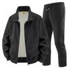 Men Sets Fleece Jacket + Pants Warm Winter Tracksuit Male Sweatshirt  2 Piece Suit Casual  Cashmere Sportswear