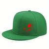New Hardtop Flat Hat Cartoon Devil Print Men's and Women's Fashion Adult Hip-hop Hat
