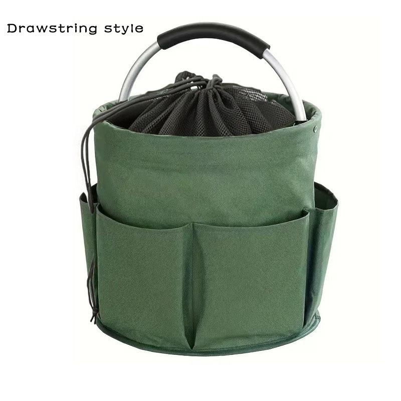 17L Vielseitiger Faltkorb Tragetasche für Picknick im Freien Reinigungs-Organizer Heim-Gartenwerkzeugtasche Großes Fassungsvermögen Waschtasche