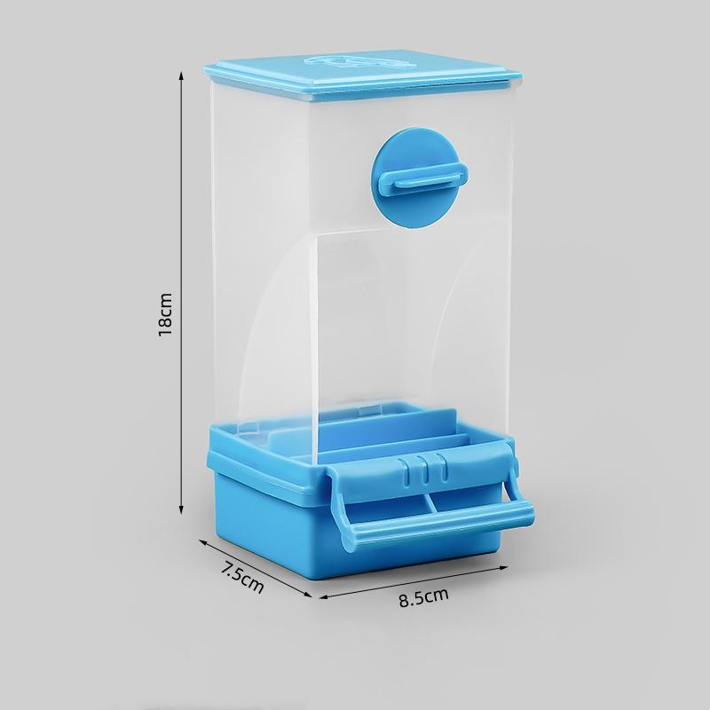 Transparent Automatic Feeder Automatic Bird Seed Feeder Hanging Food Box And Trough Parrot Feeder Cage Accessories Bird Supplies