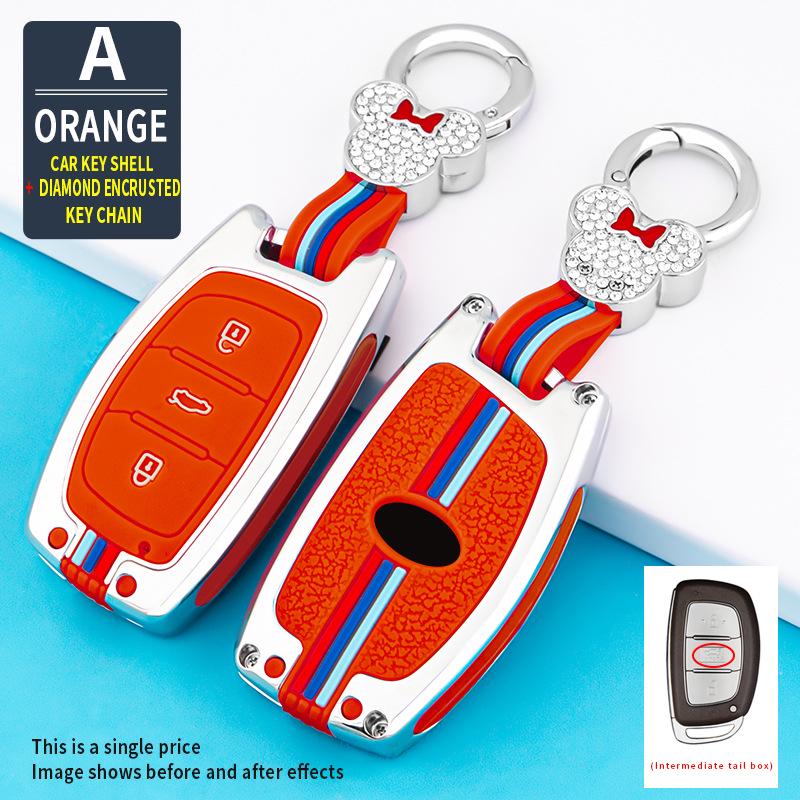 Premium Key Cover for Beijing Hyundai ix35, Lingdong, Mingtu, Langdong, Yuedong, Rena, and Festa