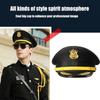 Roleplay  Uniform Hat Unisex Adult Security Guard Hat Party Gathering Hat Wide Brimmed Hat