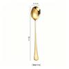 Stainless Steel Buffet Serving Spoon and Fork Set with Long Handles for Canteens and Restaurants