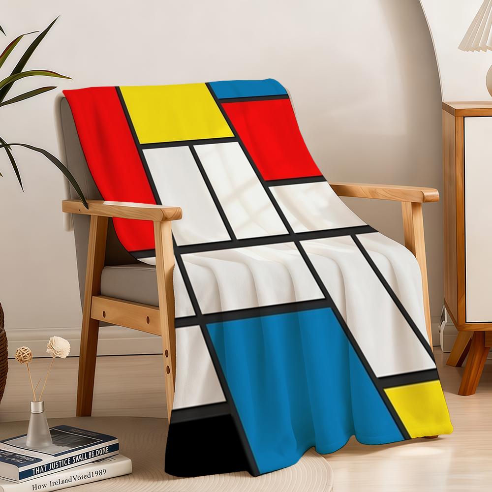 Decke Überwurf Super Piet Gemütlich Plüsch Wohnzimmer Sofa Mondrian Couch Kindliche Geburtstagsgeschenke