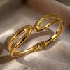 European and American Bracelet Fashion Glossy Simple Light Luxury Spring Open Bracelet for Women