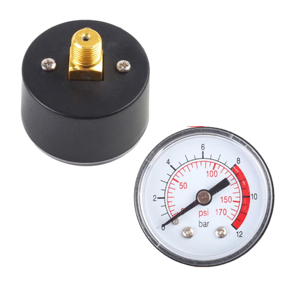 1 Pc Air Compressor Pneumatic Hydraulic Pressure Gauge 0-12 Bar / 0-170 PSI Pressure Measuring Tool Manometer