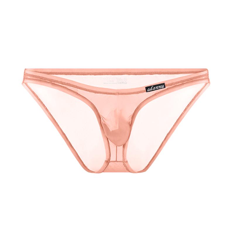 Low Waist Men's Underpants, Light Transparent Men's Panty, Sexy Love Triangle Pants, Breathable Convex Pouch