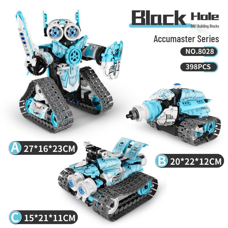 Fünf-in-Eins Programmierbarer Wall-E Roboter: Montagebausteine, Elektrische Wissenschaftliche Bildung, Fernbedienung, Kompatibel mit Lego