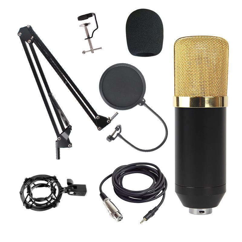 BM800 Condenser Microphone Set: Large Diaphragm, Streaming Stand, and Recording Equipment