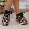Fashion Cute Halloween Single Shoes 2024 Autumn New Personalized Pumpkin Head Comfortable Sports and Leisure Women's Vulcanized Shoes