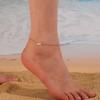 Simple Style Metal Love Anklet, Gold Chain Is Small and Exquisite, Fashionable Foot Accessories Are In Stock.