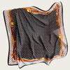 Hangzhou Silk Satin Brocade Scarf 110x110: Versatile Large Silk Feel Shawl for Air Conditioning