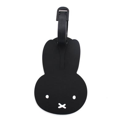 Hapitas Luggage Name Tag Miffy Face Perfect for Travel and Everyday Use Tag, B98, Black, Suitcases, Bags,
