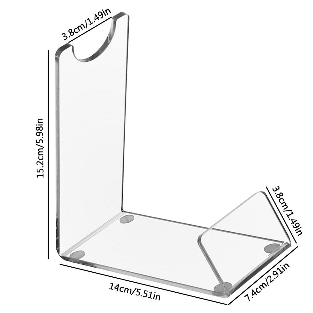 Transparent Display Stand Multifunctional Transparent LightsaberDisplay Simple Acrylic Stand Acrylic Holder With Non-Slip Mat