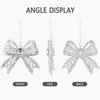 Acrylic Christmas Tree Ornaments Semi-Transparent Gradient Snowflake Hanging Decor with Bell for Holiday Festive Decoration