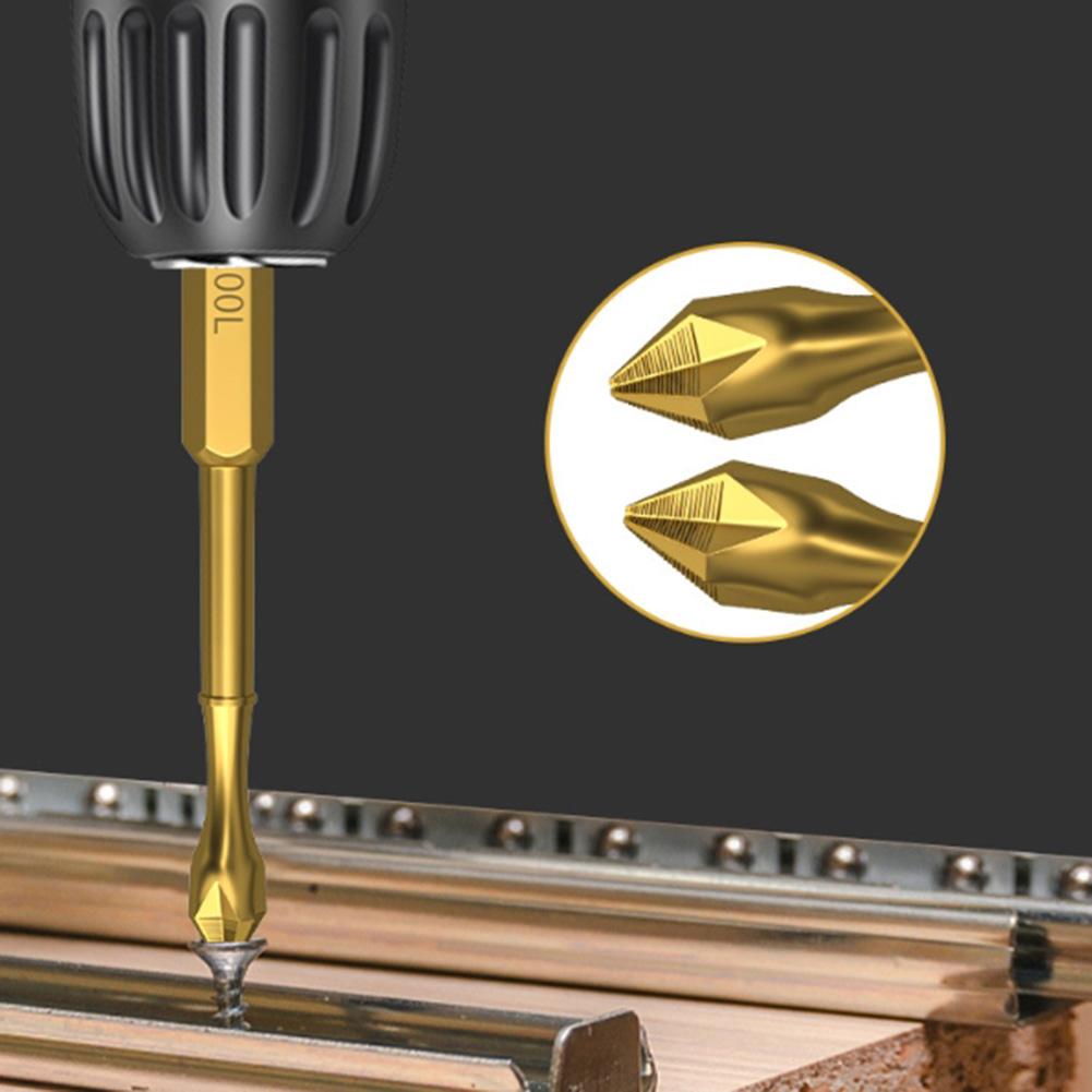 6PCS Screwdriver Bit Set Cross Screwdriver Drill Bit Industrial-grade Design
