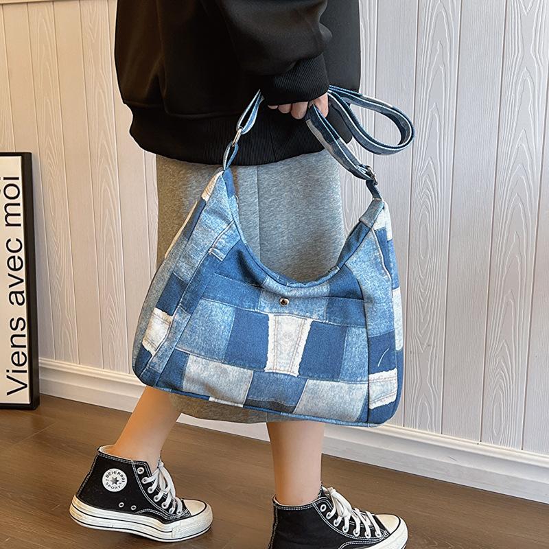 Shoulder Bag Women's Bag Trend Simple Fashion Large Capacity Handheld Canvas Bag