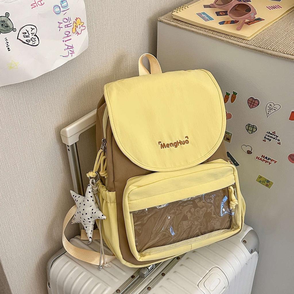 Schoolbag Japanese ins wind niche schoolbag pain bag girl junior high school backpack girl college student schoolbag computer backpack