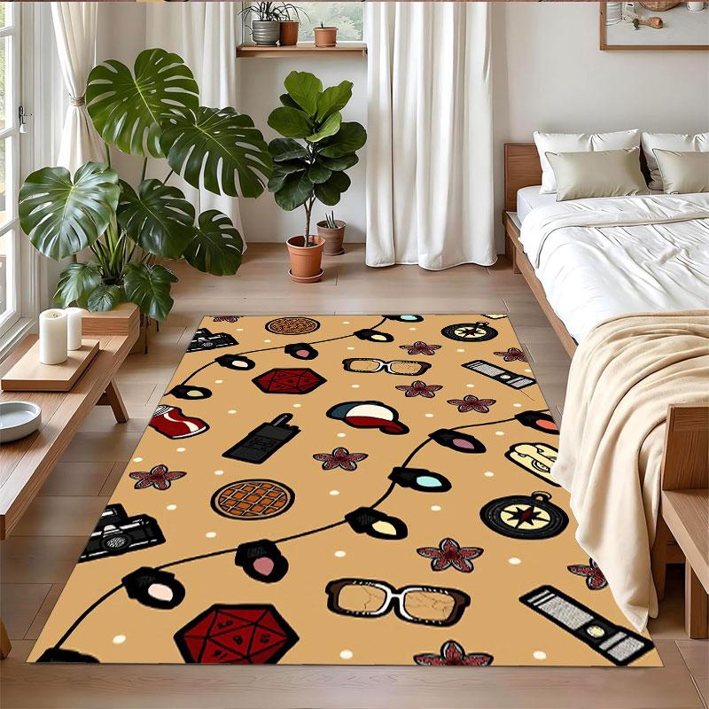 Crystal Velvet Rug Soft Non Slip Indoor Floor Mat Home DecorStranger Things