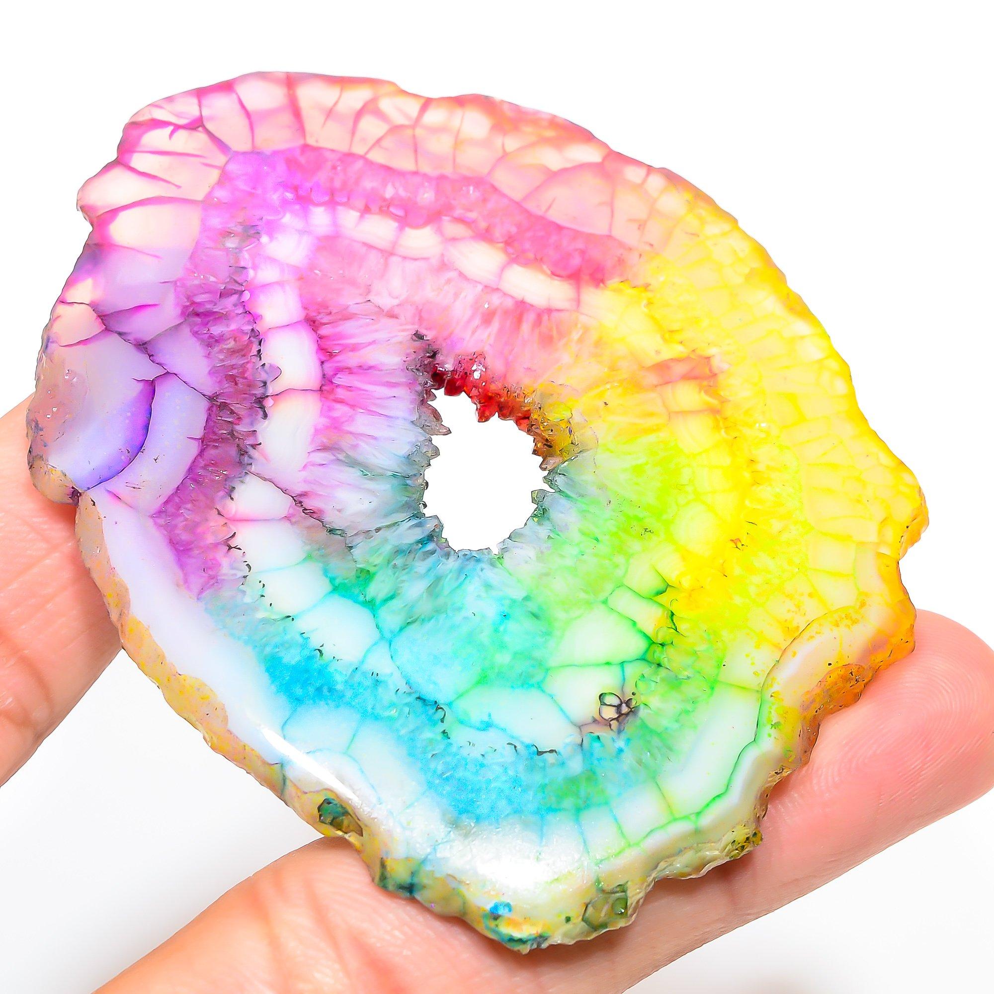 

Natural Lemon Solar Quartz 6.1x7.8cm Cabochon Fine Gemstone 249.7Cts. W4R00 жёлтый