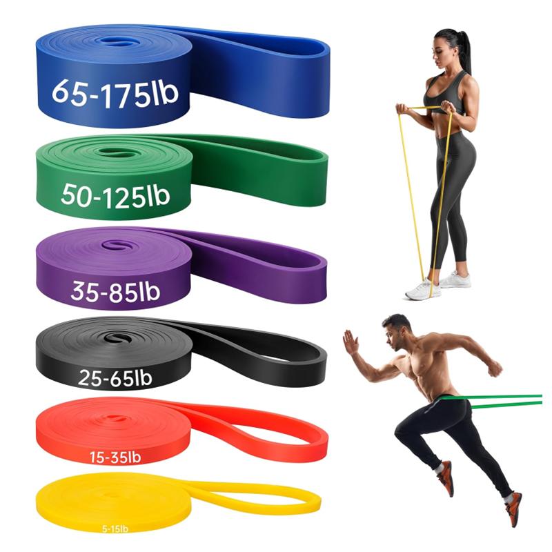 Custom Logo Rubber Resistance Band Elastic Band Training Pack Pastel Color Fitness Custom Logo Resistance Bands For Gym Exercise