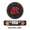 DC5-100V Digital Voltmeter LED Digital Display Circular Voltmeter Car Voltage Current Meter Volt Detector Tester Monitor Panel
