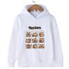 Autumn Winter Cartoon Capybara Printed Hoodies Fashionable Casual Warm Sports Long Sleeved Children's Boy Hooded Sweatshirts