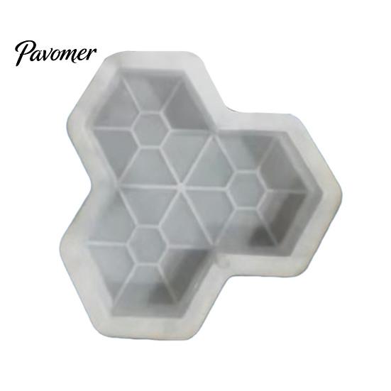 Outdoor Cement Art Form Garden Stepping Stone Mold, Reusable Concrete Pathway Paver Plastic DIY Pavement Mould for Patio Backyard Walkway Decor