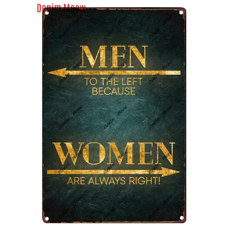 Funny Personalized Washroom, Metal Tin Signs, Vintage Toilet Sign, WC Lavatory Wall Art, Bathroom Decor, Restroom Plates, WY156