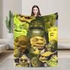 Pun Mein Swampf S-shreks Blanket  Super Warm Novelty Plush Throw Blanket For Outdoor Travel Office Flannel Bedspread Bed Cover