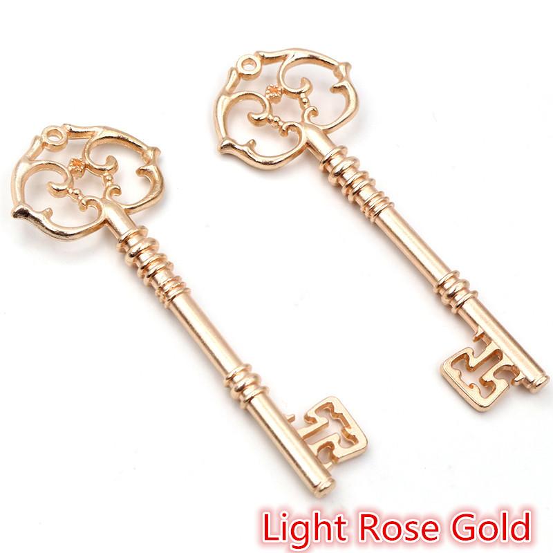2pcs 83x31mm Metal Key Charms Pendant DIY Jewelry Making Accessories for Keychain Necklace Findings Decoration Supplies