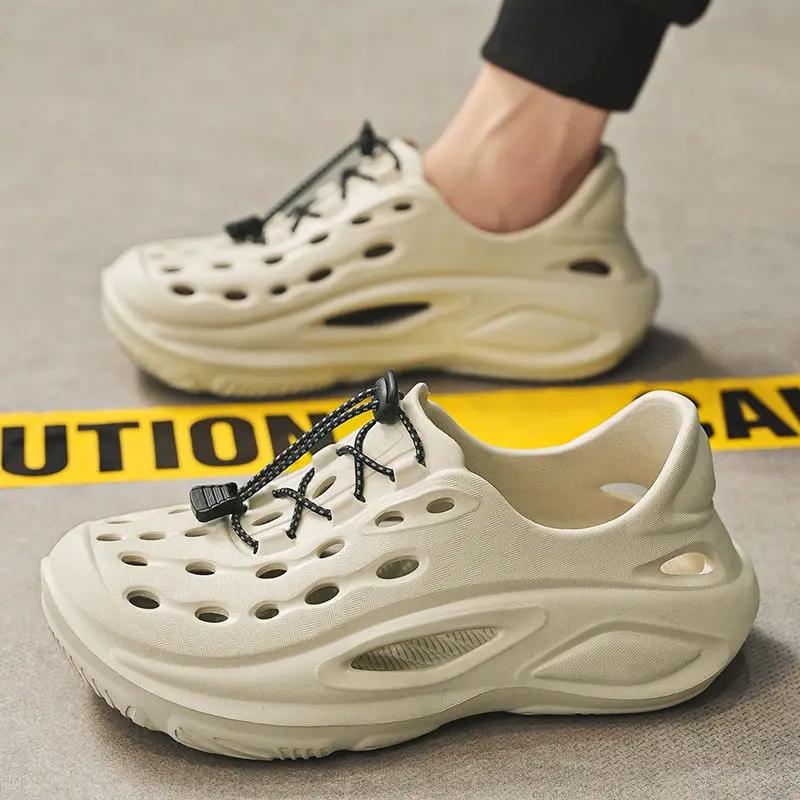 Fashion Soft Male Shoe Hole Shoes Beach Number 41 On Offer New Arrival Non-slip Summer Low Price Outdoor Luxury 2025 Eva H Men's Sandal