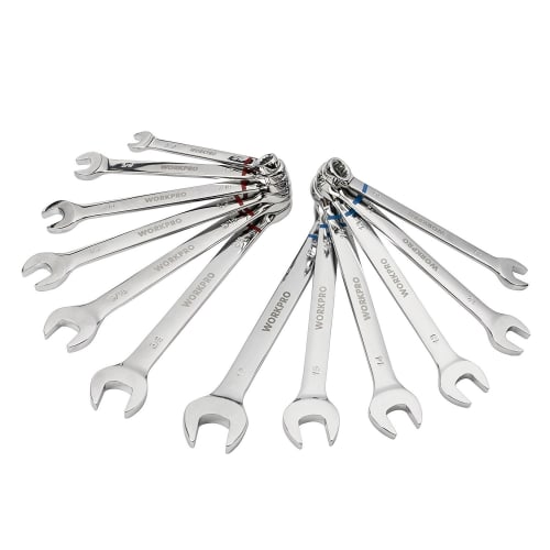 WORKPRO 164-Piece Socket Wrench Set, Inch Tool Set, Includes Ratchet Wrench for Harley, Automotive, and Motorcycle Repair and Maintenance