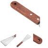 Durable Non-slip Fish Turner With Heat Resistant Wooden Handle For Kitchen Use