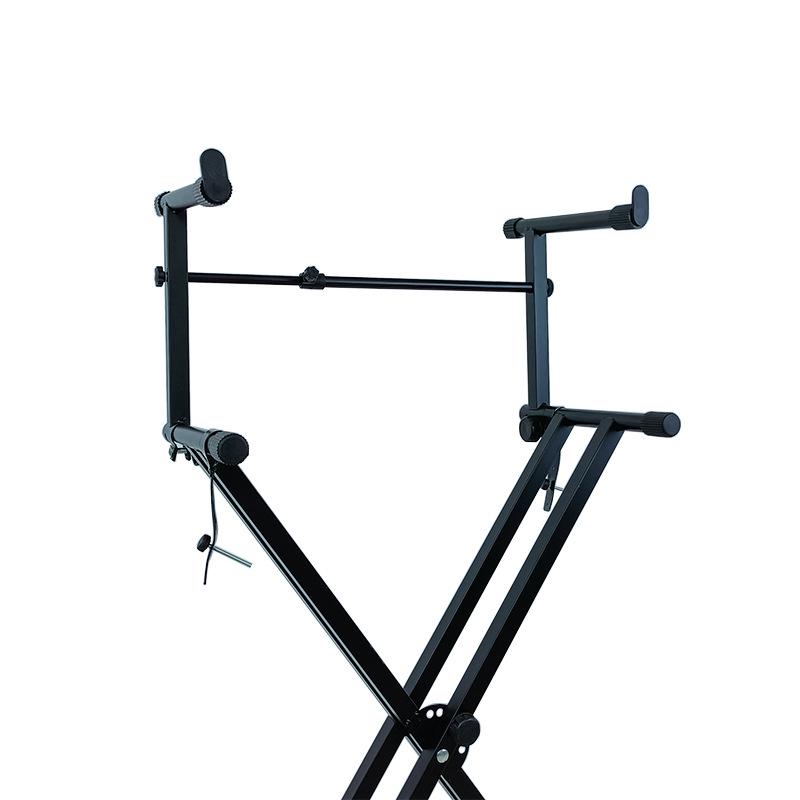 Keyboard Riser X-Stand Double-Tier Electronic Organ Performance Stand - Musical Instrument Accessory.